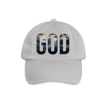 Gott - Baseballkappe - Grau - Vorne