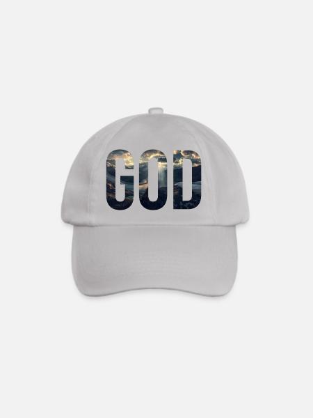 Gott - Baseballkappe - Grau