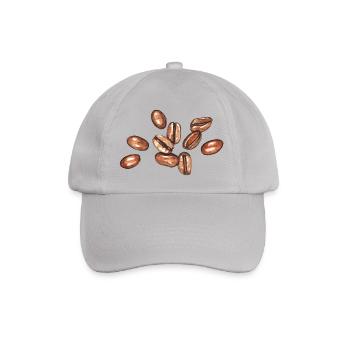 Kaffeebohnen - Baseballkappe - Grau - Vorne