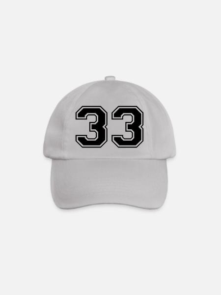 33 - Baseballkappe - Grau