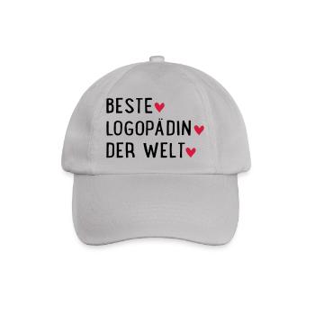 logopädin - Baseballkappe - Grau - Vorne