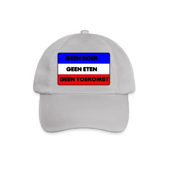 Keine Bauern keine Nahrung keine Zukunft - Baseballkappe - Grau - Vorne