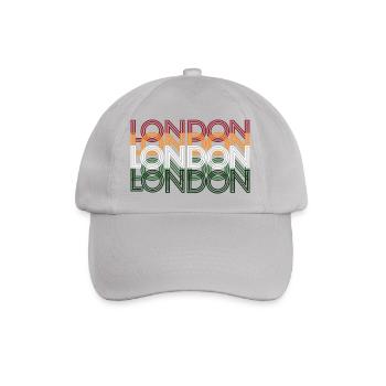 London Running City Geschenk für Läufer und Laufliebhaber - Baseballkappe - Grau - Vorne