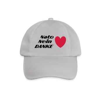Nato Nein DANKE - Baseballkappe - Grau - Vorne