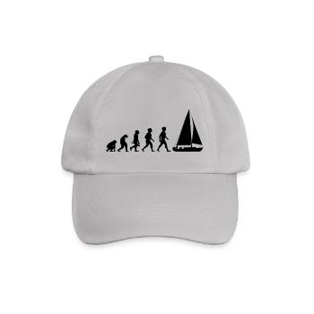 Evolution Segeln Segelboot Segelschiff - Baseballkappe - Grau - Vorne