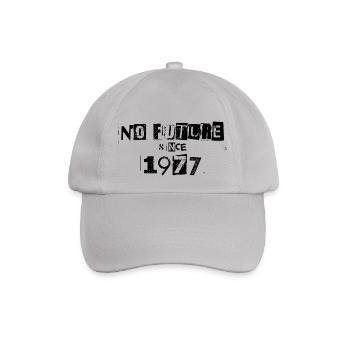 No Future 77 - Baseballkappe - Grau - Vorne