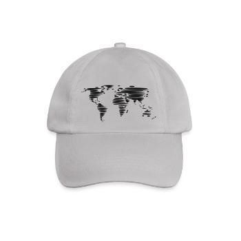 Welt - Baseballkappe - Grau - Vorne