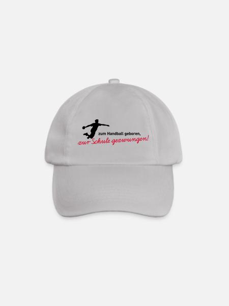Zum Handball geboren, zur Schule gezwungen! Jungen - Baseballkappe - Grau