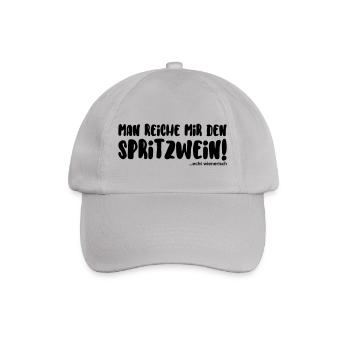 Spritzwein... echt wienerisch - Baseballkappe - Grau - Vorne