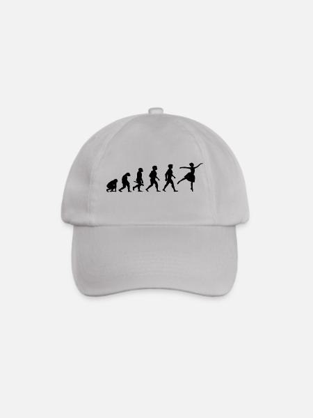 Evolution Ballerina Ballet Tanz Tänzerin Tanzen - Baseballkappe - Grau