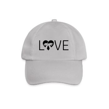 Love Bondage Herz Handschellen Liebe - Baseballkappe - Grau - Vorne