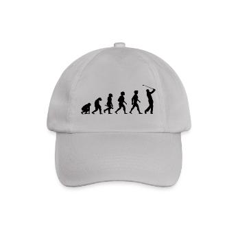 Evolution Golf Golfer Golfspieler Golfplatz - Baseballkappe - Grau - Vorne