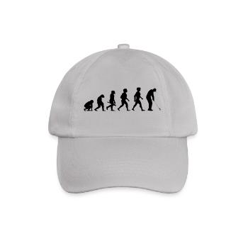 Evolution Golf Golfer Golfspieler Golfplatz - Baseballkappe - Grau - Vorne
