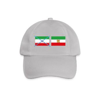 Zerschlagene Iran-Flaggen - Baseballkappe - Grau - Vorne