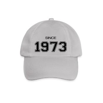Geburtstagsgeschenk 1973 - Baseballkappe - Grau - Vorne