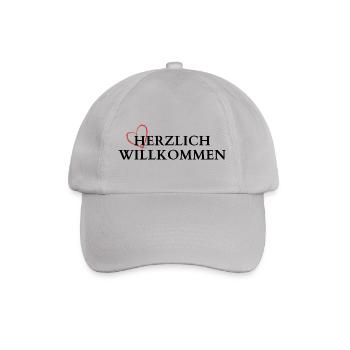 Herzlich Willkommen - Baseballkappe - Grau - Vorne