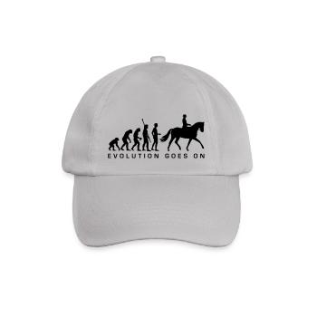 evolution_reiter_b - Baseballkappe - Grau - Vorne
