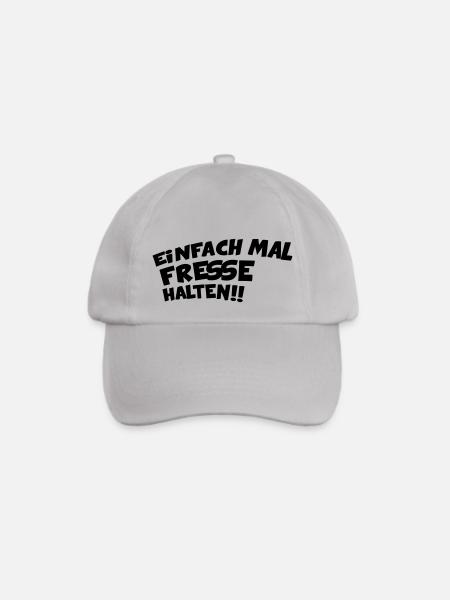 EINFACH MAL DIE FRESSE HALTEN - Baseballkappe - Grau