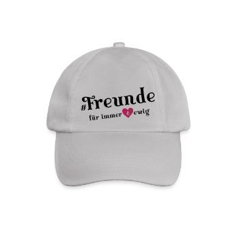freunde für immer - Baseballkappe - Grau - Vorne