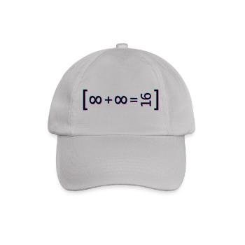 2. Unendlich - Baseballkappe - Grau - Vorne