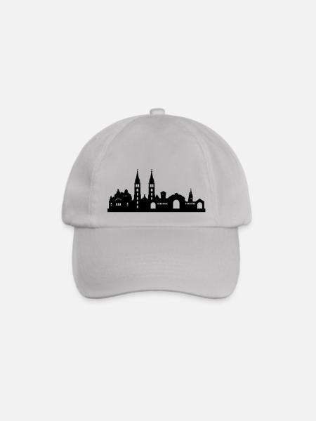 Skyline Nürnberg klein - Baseballkappe - Grau