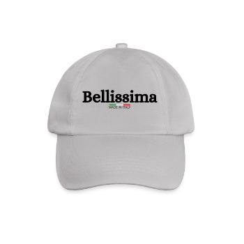 Bellissima Italia Italien Italian Bella Italia - Baseballkappe - Grau - Vorne