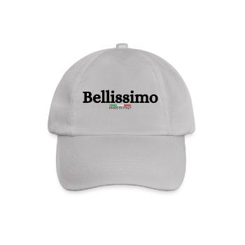 Bellissimo Italia Italien Italian Bella Italia - Baseballkappe - Grau - Vorne