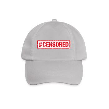 Censored Zensiert - Baseballkappe - Grau - Vorne