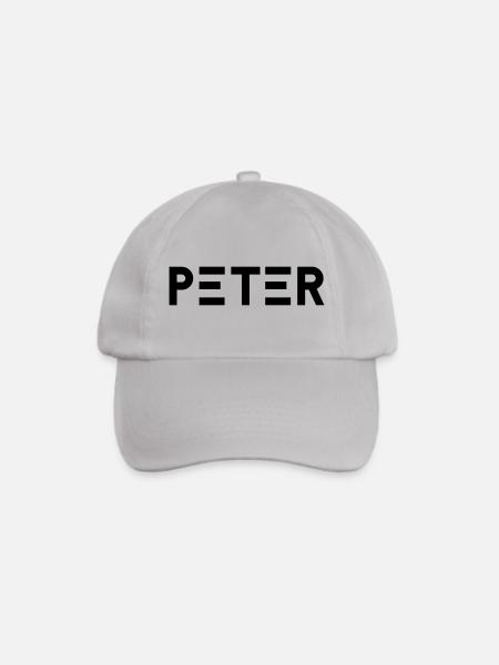 Vorname Peter - Baseballkappe - Grau