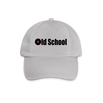 old school - Baseballkappe - Grau - Vorne