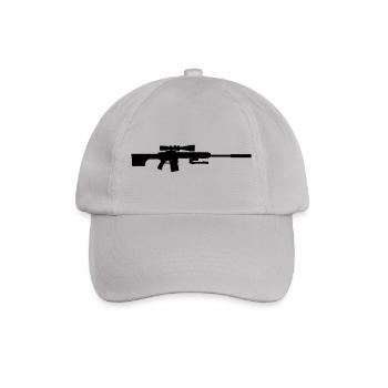 Scharfschütze sniper Gewehr - Baseballkappe - Grau - Vorne