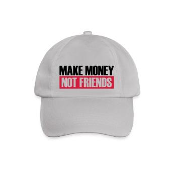 Make Money Logo - Baseballkappe - Grau - Vorne