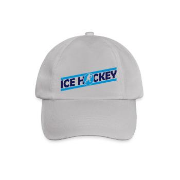 Balken Ice Hockey - Baseballkappe - Grau - Vorne