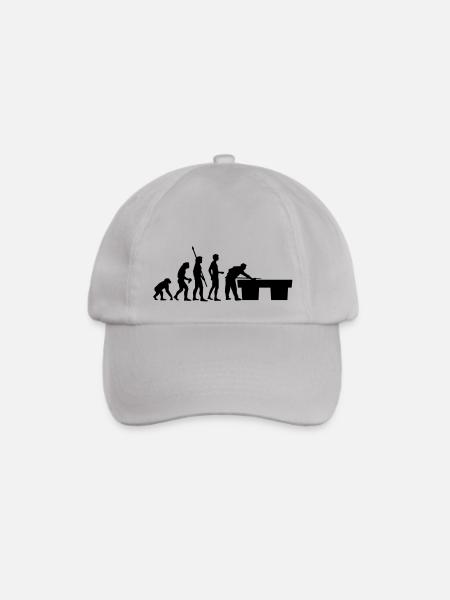 evolution_billard - Baseballkappe - Grau