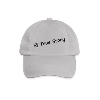 true_story - Baseballkappe - Grau - Vorne