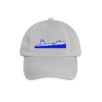 Aufgetauchtes U-Boot Wasseroberfläche Tauchgang - Baseballkappe - Grau - Vorne