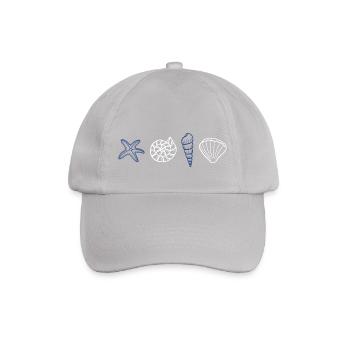Muscheln - Meerestiere - Baseballkappe - Grau - Vorne