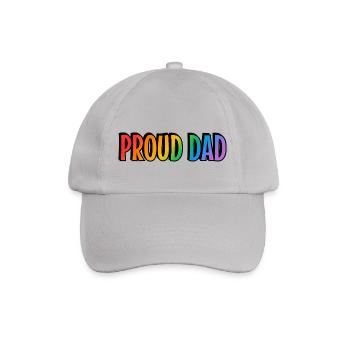 Stolzer Vater LGBTQ Stolz Eltern - Baseballkappe - Grau - Vorne