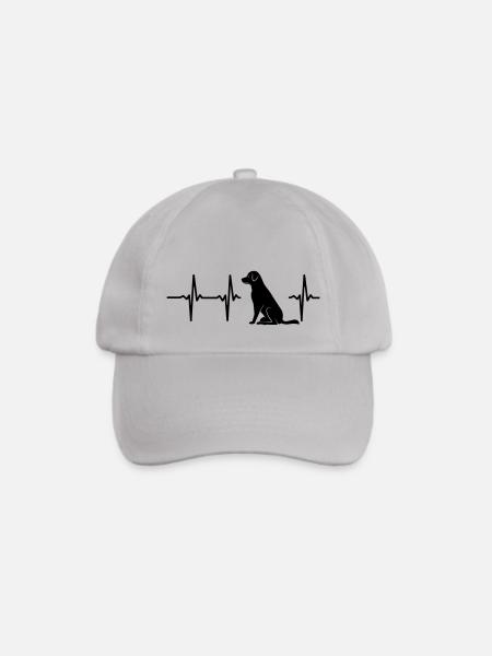 Mein Herz schlägt für Hunde - Baseballkappe - Grau