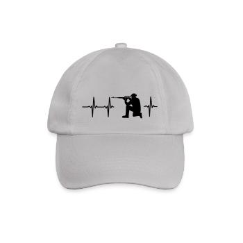 MEIN HERZ SCHLÄGT FÜR DAS MILITÄR - Baseballkappe - Grau - Vorne