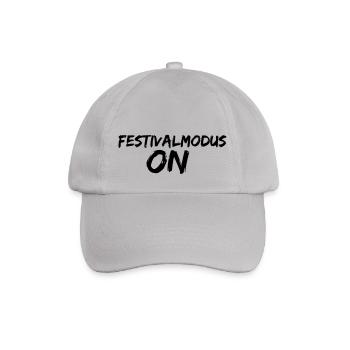 festivalmodus ON - Baseballkappe - Grau - Vorne