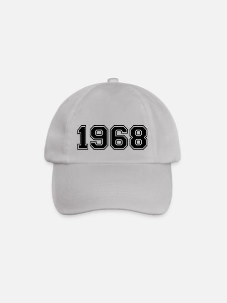 1968 - Baseballkappe - Grau