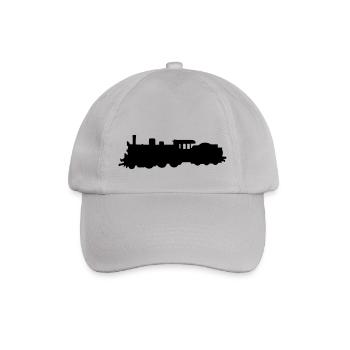 Dampflock - Steam Locomotive - Baseballkappe - Grau - Vorne