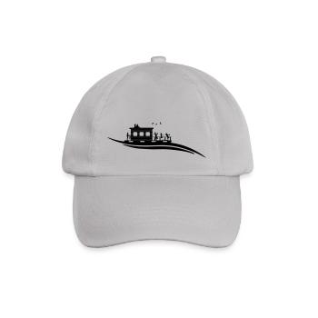 Hausboot Welle - Baseballkappe - Grau - Vorne