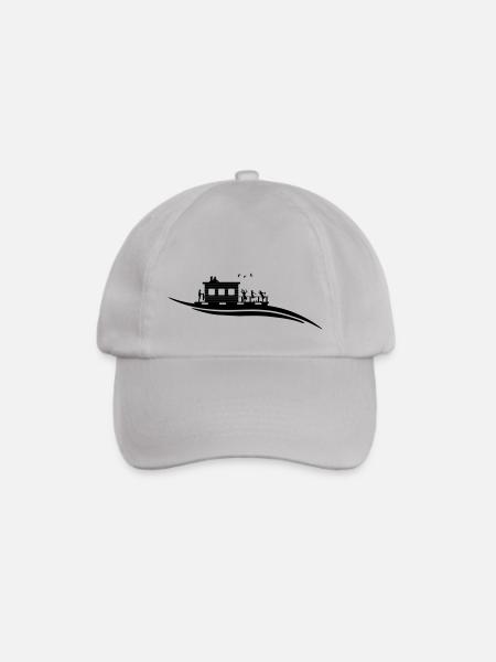 Hausboot Welle - Baseballkappe - Grau