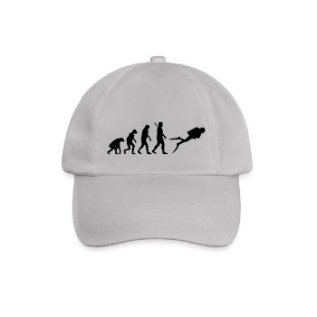 Evolution Tauchen - Baseballkappe - Grau - Vorne