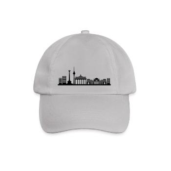berlin skyline city - Baseballkappe - Grau - Vorne