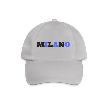 Milano Milan Mailand - Baseballkappe - Grau - Vorne