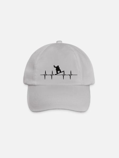 Snowboard - Baseballkappe - Grau