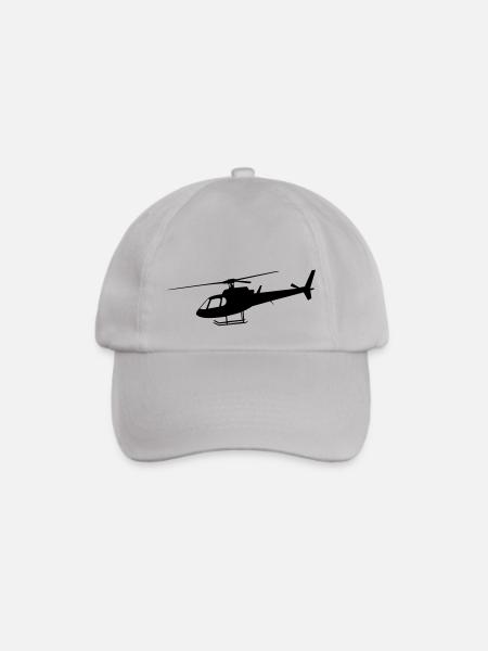 Helikopter - Baseballkappe - Grau
